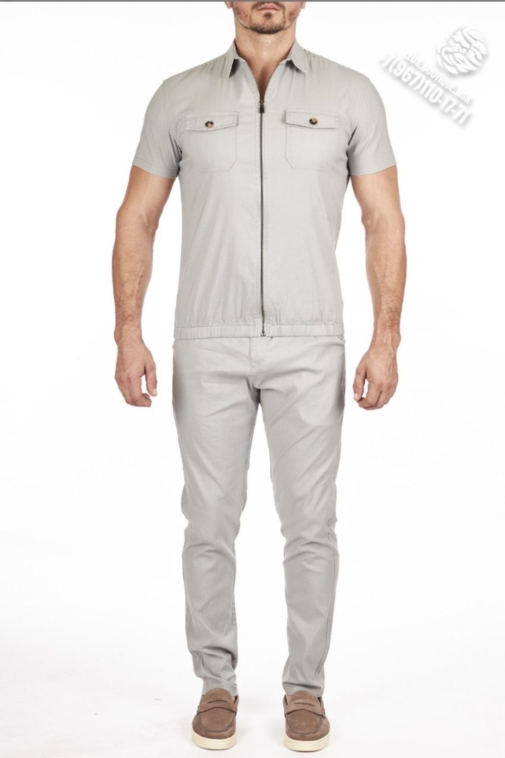 Льняной летний костюм Loro Piana