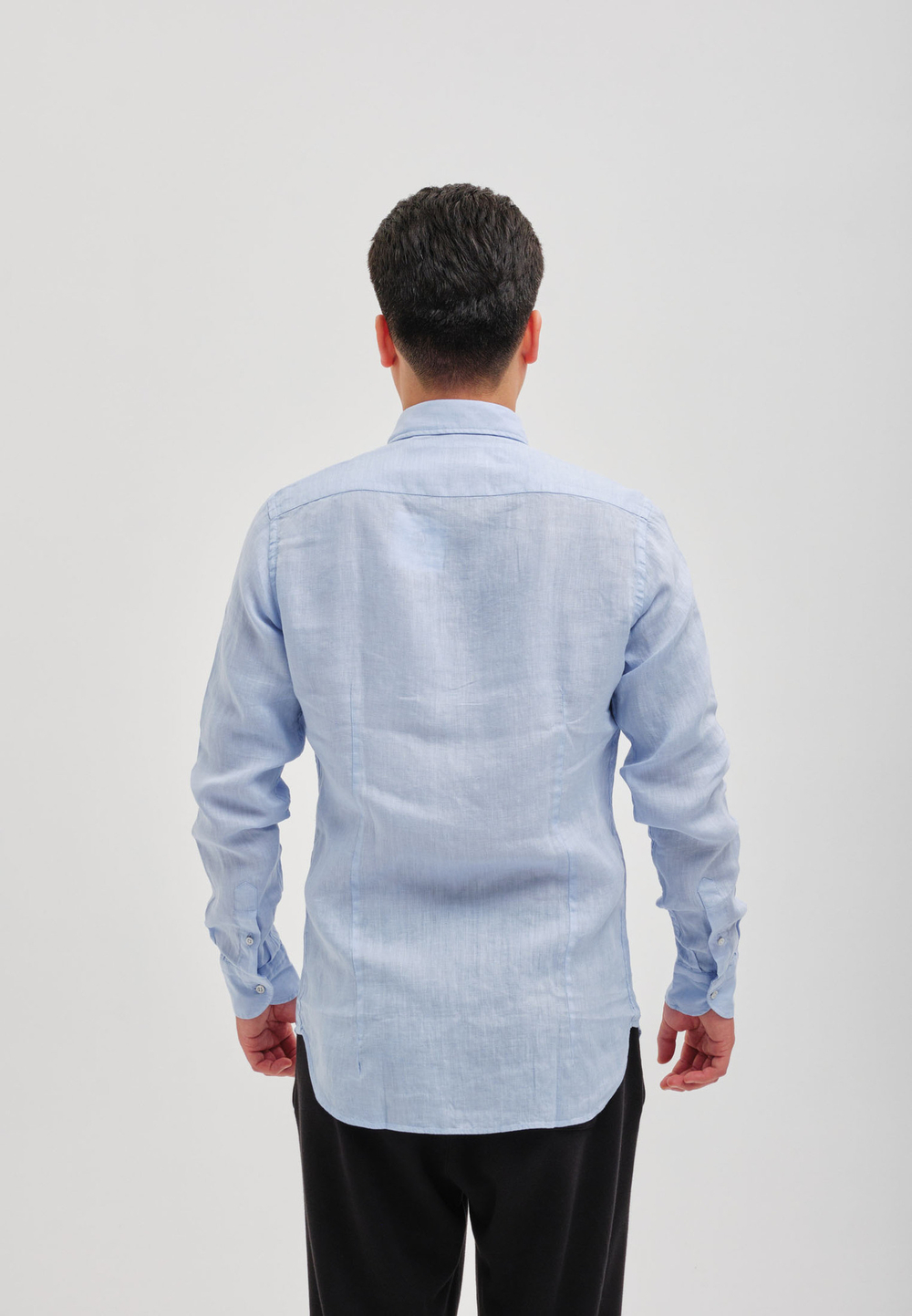 Рубашка мужская Лен LIGHT BLUE