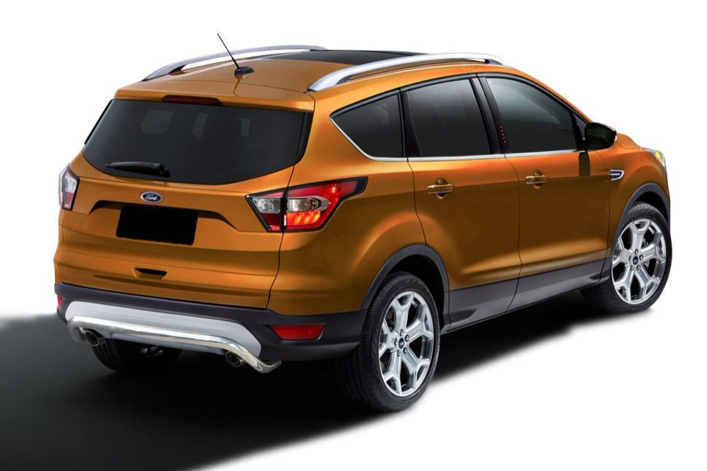 Защита заднего бампера (нержавейка) Ford Kuga (2016-2019) d57 скоба