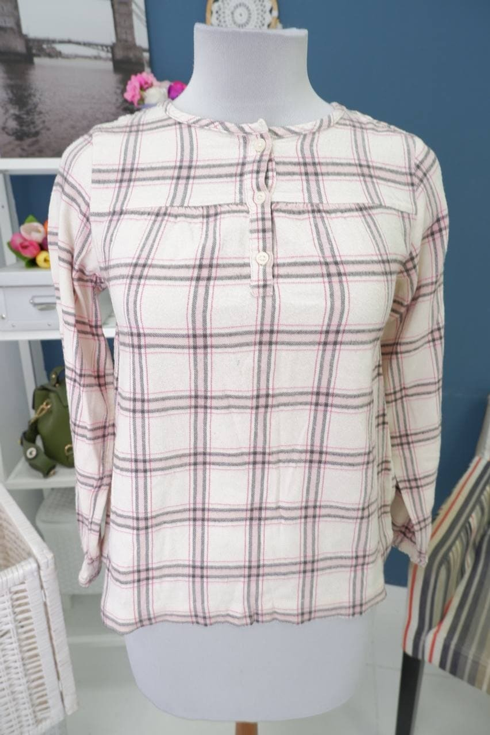 Рубашка в клетку 46 размер