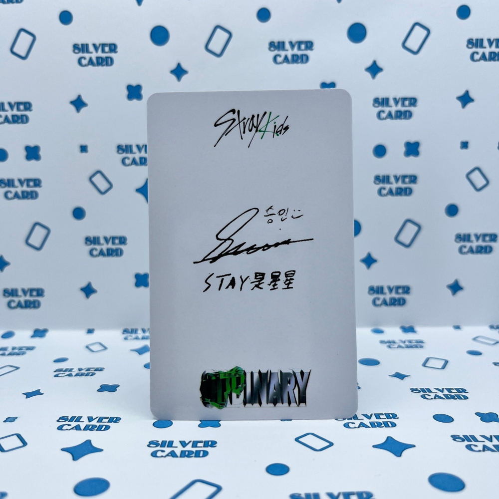 Фотокарта STRAY KIDS - ODDINARY (YZY WITHFANS | Сынмин)