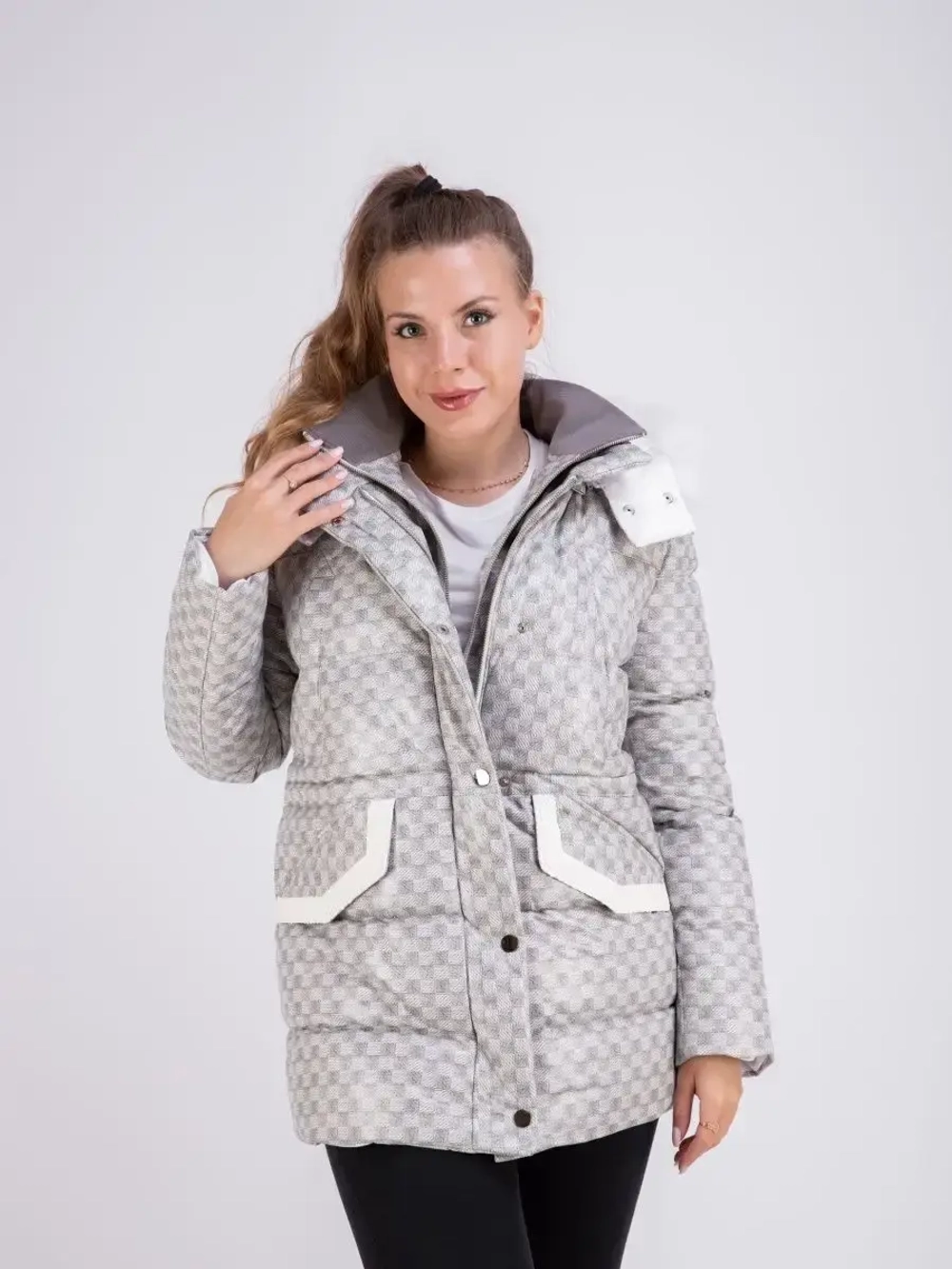 Куртка женская кожаная зимняя утепленная Турция