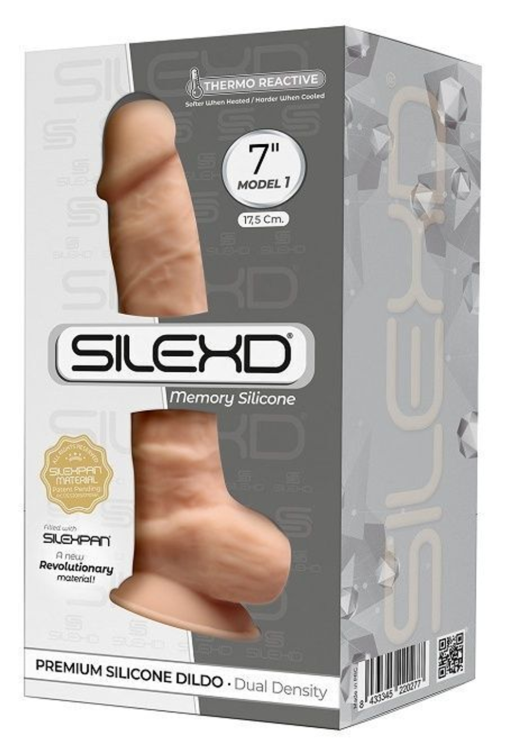 Телесный фаллоимитатор SILEXD Model 1 7’’ - 17,5 см. (Цвет: телесный)