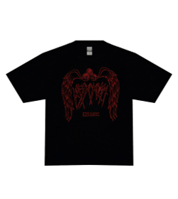 Футболка Казускома Крылья черная