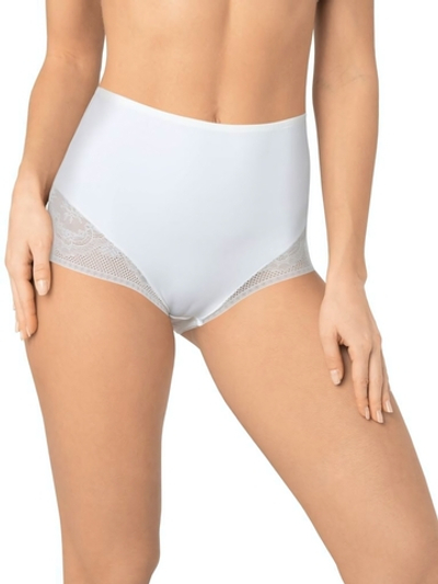 Высокие трусики из деликатного эластичного полотна (Размер: M) (Цвет: молочный)