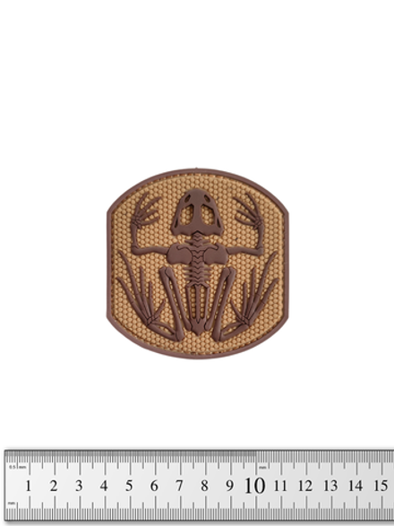 Шеврон Скелет лягушки PVC. Койот