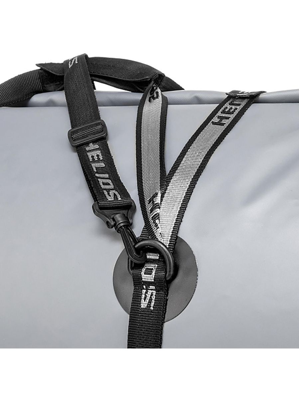 Гермобаул Helios 100 л (ПВХ, серый/черный) (HS-GB-100-GB)