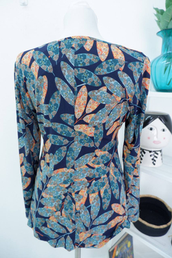 Блузка с красивым принтом 44/46 размер