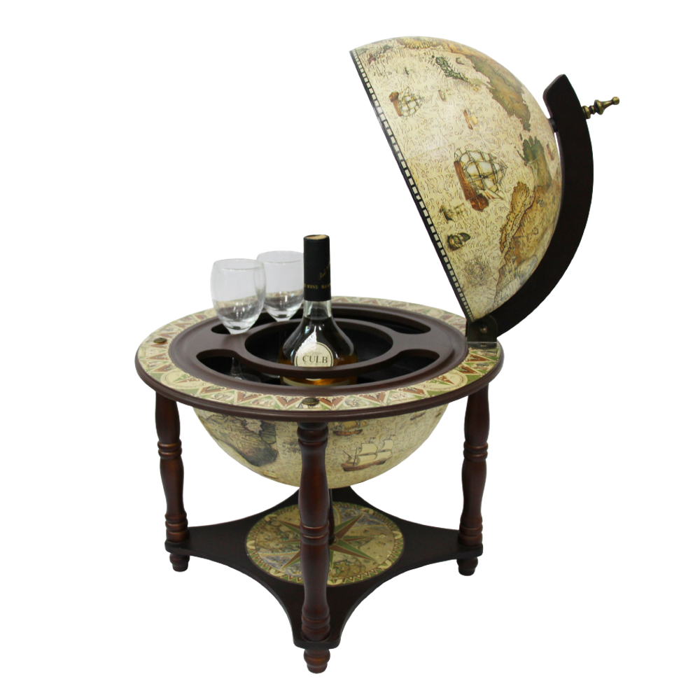 Jufeng Глобус-бар настольный d 33 светлый