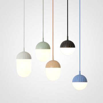 Минималистские цветные светильники-подвесы из стекла ORB