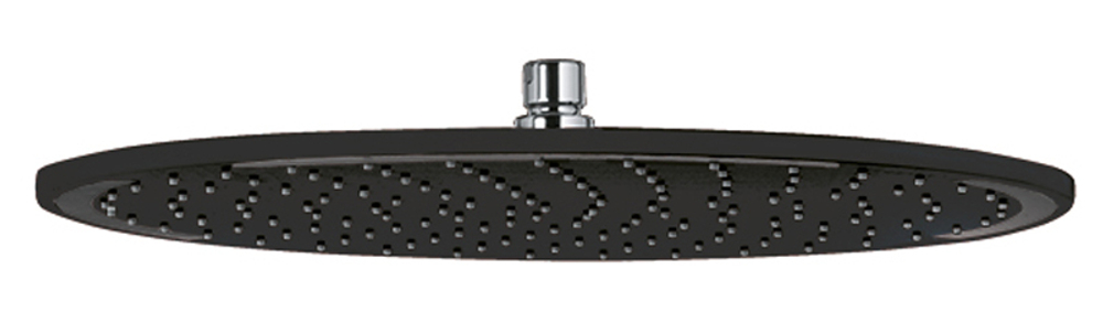 Верхний душ KLUDI A-QA круглый, плоский, 300 мм, черный матовый (6433087-00)