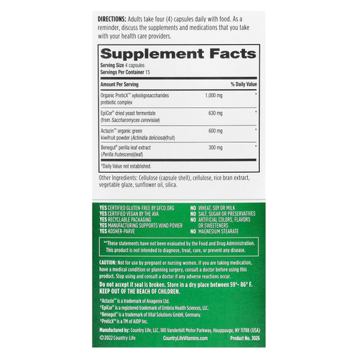 Country Life, Gut Connection® Digestive Balance ™, 60 веганских капсул