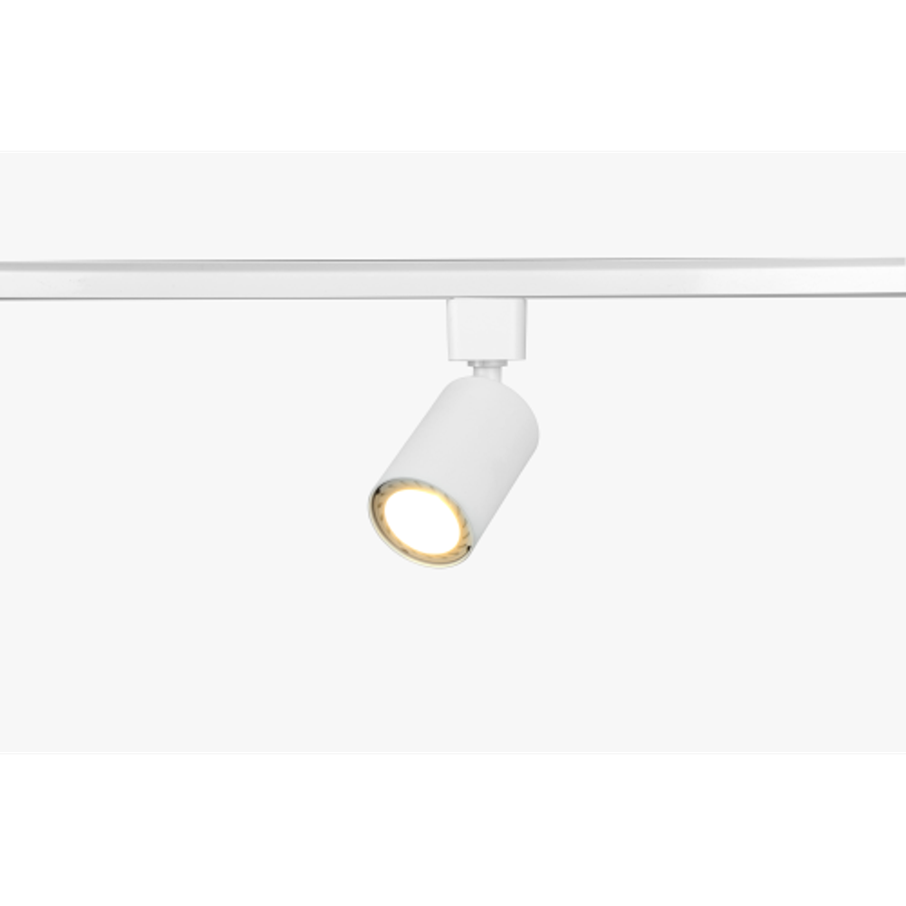 Трековый светильник однофазный ЭРА TR76-GU10 WH под лампу GU10 белый | Однофазные светильники под лампу