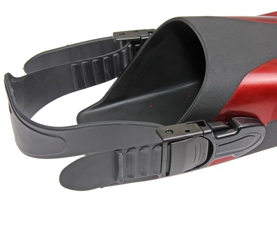 Комплект FanDiver FD-01K (маска+трубка+ласты) в сумочке черный/красный