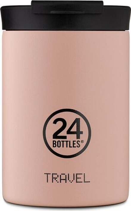 Термокружка 24Bottles, Travel Tumbler Chromatic jasnorozowy, 350 мл, нержавеющая сталь, розовая