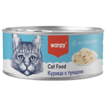 Wanpy Cat Консервы для кошек "Курица с тунцом" 95 г