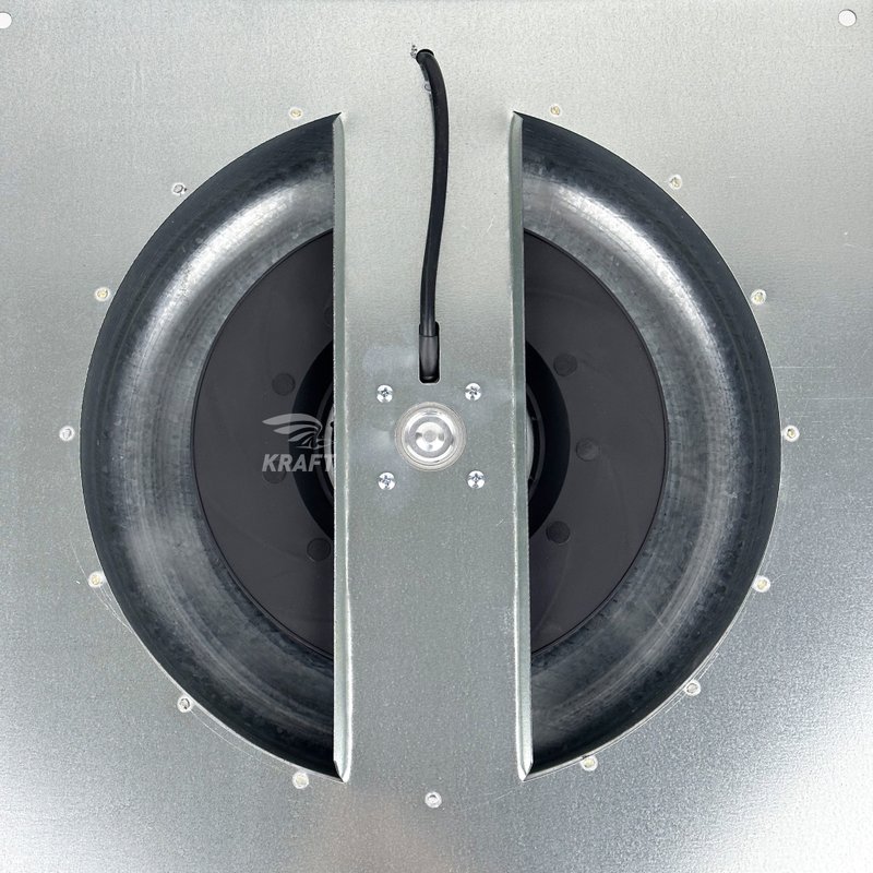 Вентилятор ВКК-ФВ 100 вытяжной канальный на квадратном фланце 250 м3/час