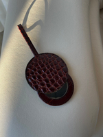 Зеркало кроко бордо