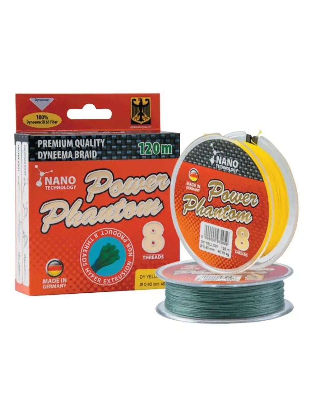 Шнур для рыбалки Power Phantom 8x
