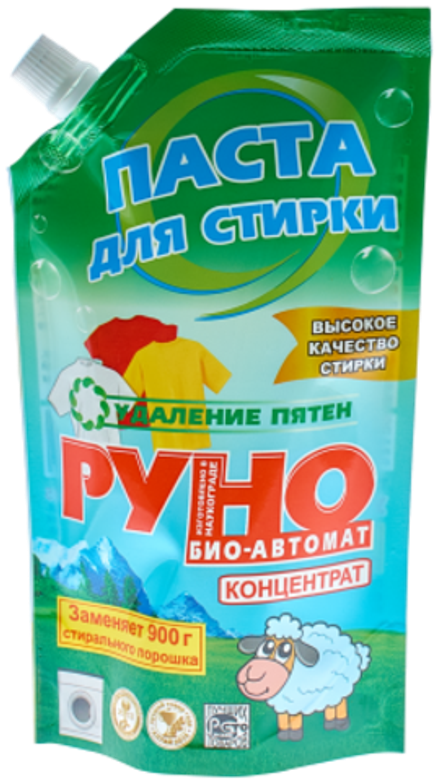 Паста моющая синтетическая РУНО БИО автомат 450 г