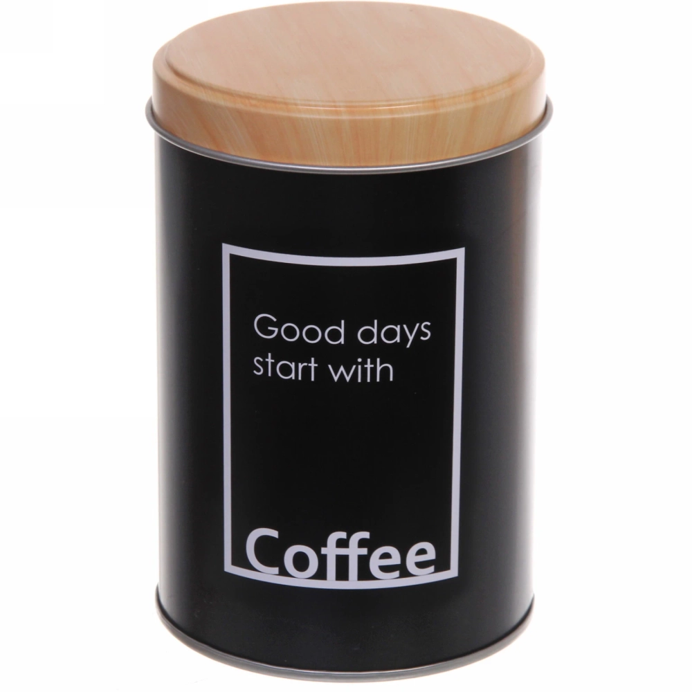 Банка для продуктов металлическая «Black style» 800мл 9*13см