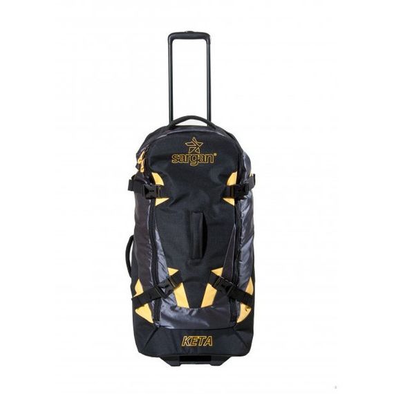 Сумка на 2-х колесах Baribal Кета Чёрно-жёлтая 81 л 75*36*30