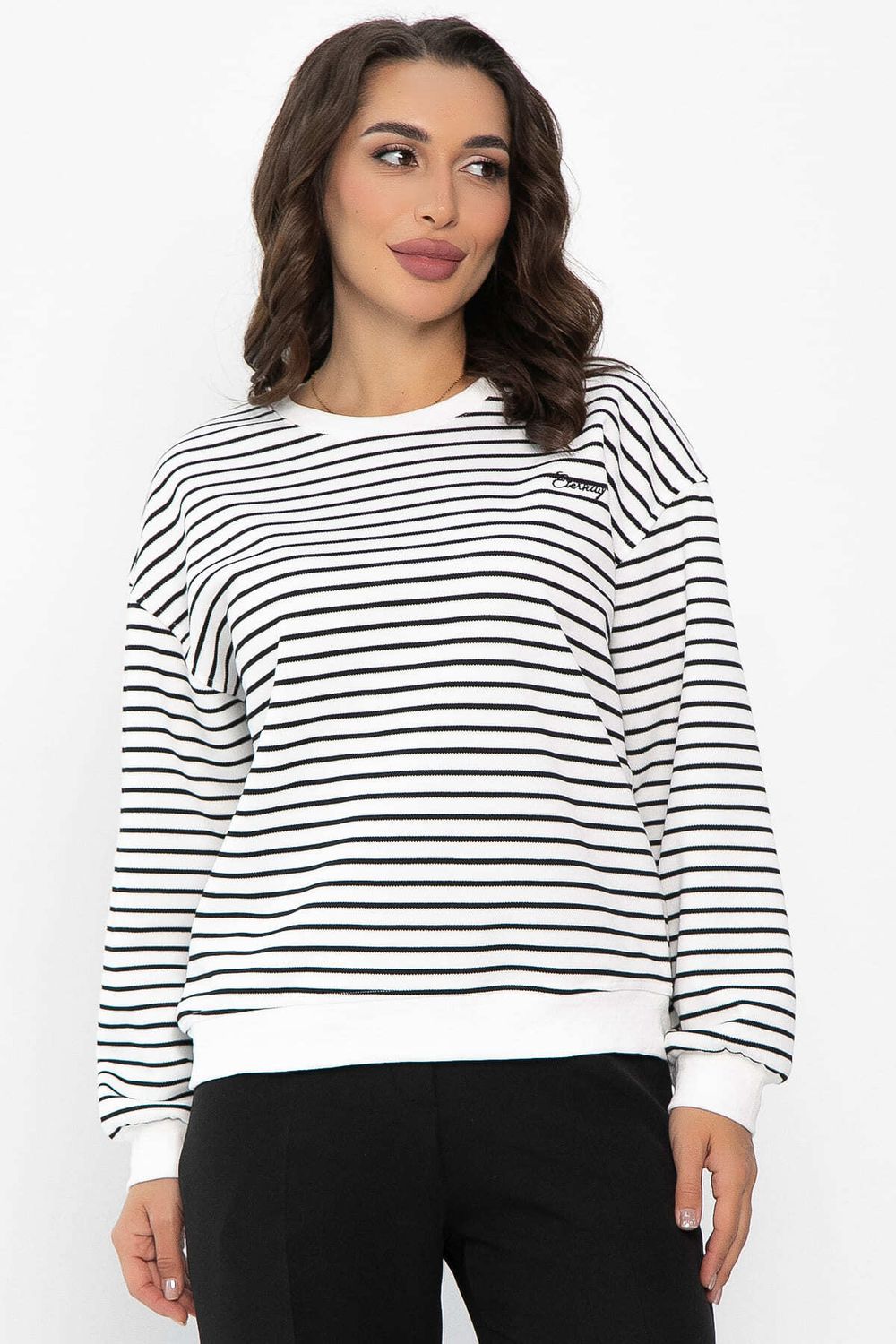 Джемпер Вечность (айвори/полоска) Б14096-20М LT Collection