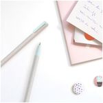 Ручка шариковая Greenwich Line "Pastel chevron" синяя, 0,7мм, игольчатый стержень, софт-тач