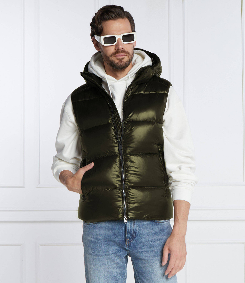 Пуховая безрукавка Hetrego - темно-зеленый(8K560)