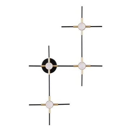 3906/14WL L-VISION ODL20 307 золот/черн/металл Настенный светильник LED 4000K 14W 220V COSTELLA