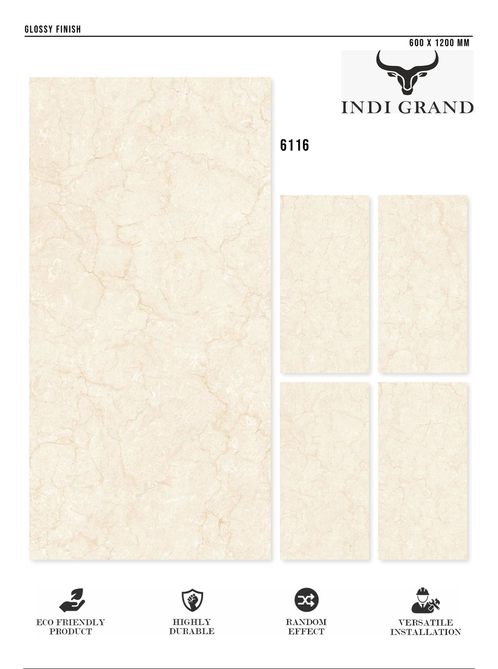 Керамогранит glossy №2 60х120, 6116