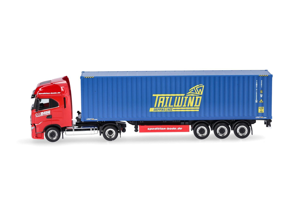 Грузовик Iveco S-Way LNG пп контенеровоз "HH Bode/Tailwind" (Шлезвиг-Гольштейн / Любек)