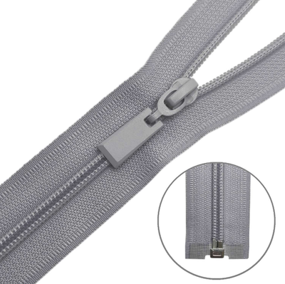 Молния спираль Т5, 80 см, серый