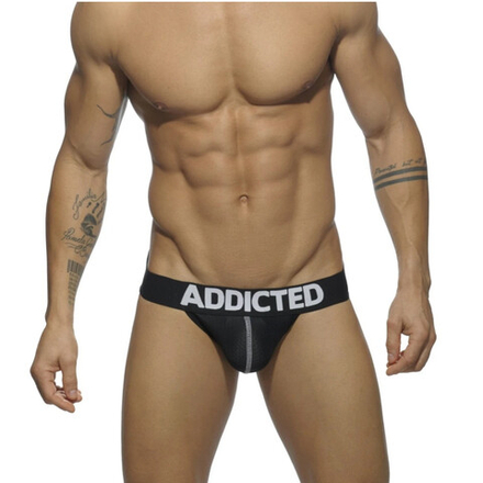 Мужские трусы джоки черные Addicted AD4014-2