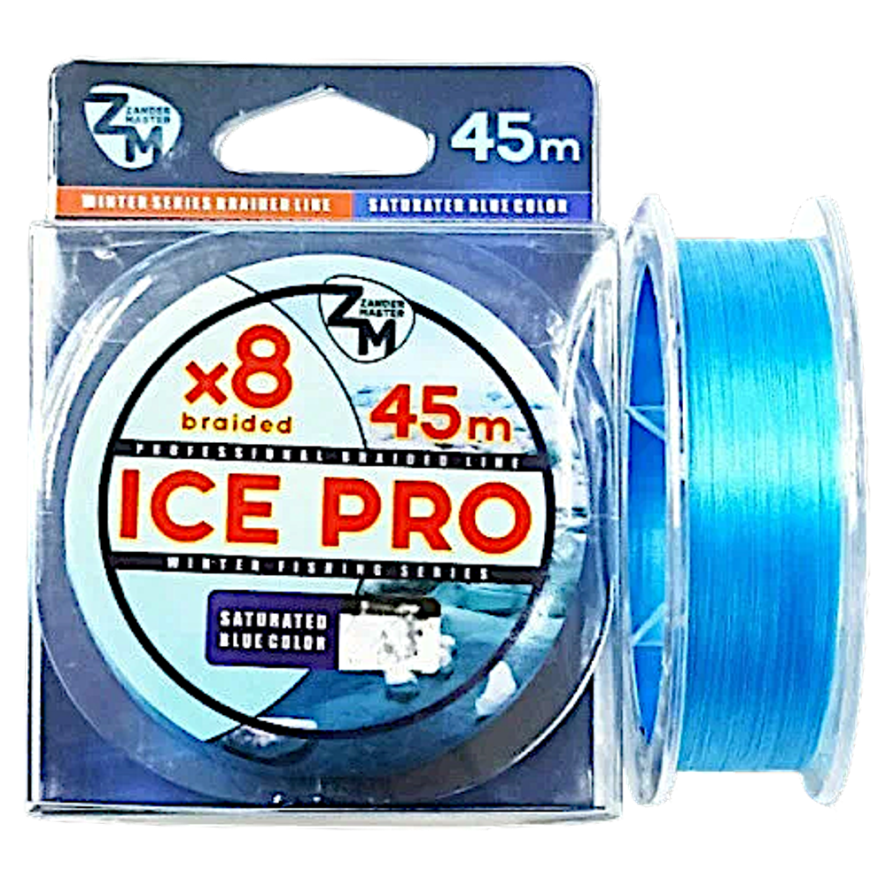 Шнур Zander Master Ice Pro 45м Тёмно-Голубой -