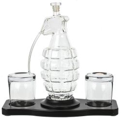 GAEM Графин "Граната" 900 мл с 2-мя стаканами 240 мл, L31 W14,5 H30 см