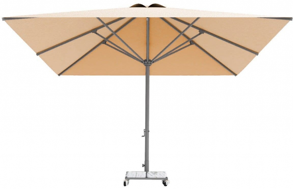 Зонт профессиональный 4х4 м Theumbrela Semsiye Evi Lux Telescopic, бежевый