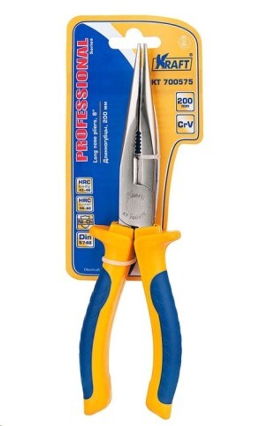 Пассатижи утконосы 200 мм прямые (KRAFT)