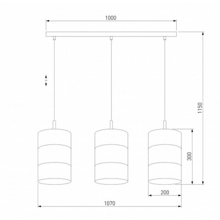 Подвесной светильник TK Lighting Bogart 3215 Bogart Black