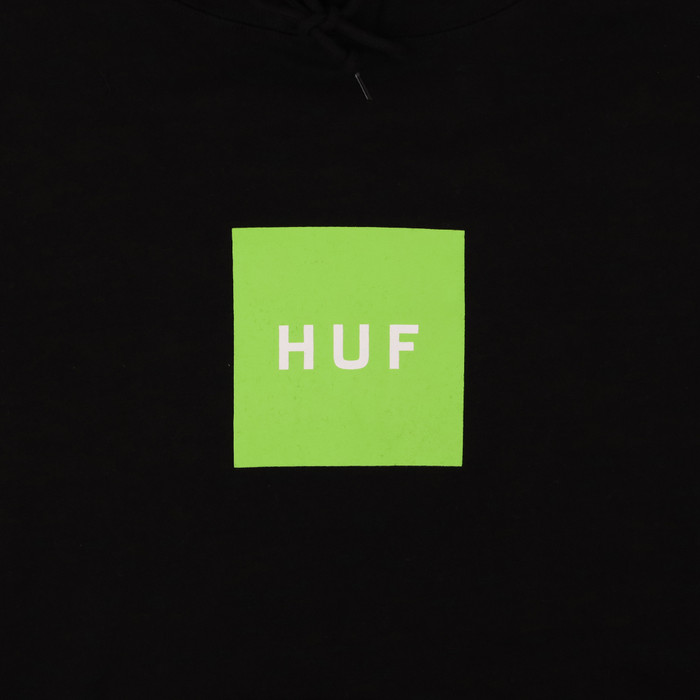 Толстовка мужская HUF Essentials Box Logo артикул:PF00465-BLACK - купить в магазине Дайс