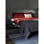 Простыня на резинке изо льна и хлопка цвета копченой паприки из коллекции essential, 180х200х30 см