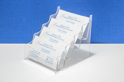 Подставка для визиток 4-х ярусная