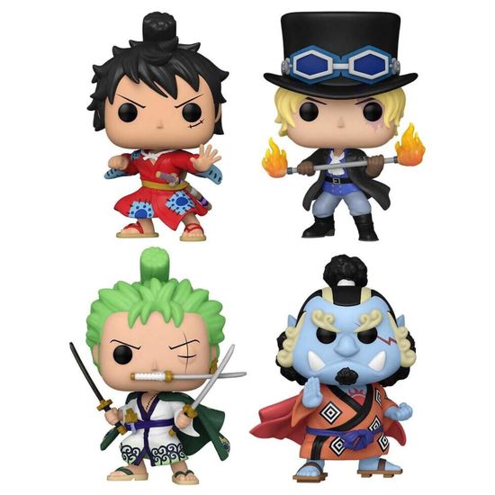 Фигурка Funko POP! Animation One Piece Luffytaro,Sabo,Roronoa Zoro,Jinbe (GW) 4PK 69107 / Фигурка по мотивам аниме "One Piece", Луффи/Зоро/Сабо/Дзимбэй