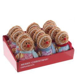 GAEM Игрушка набивная подвесная "Пряничный человечек", L11 W5 H15 см, 3в.