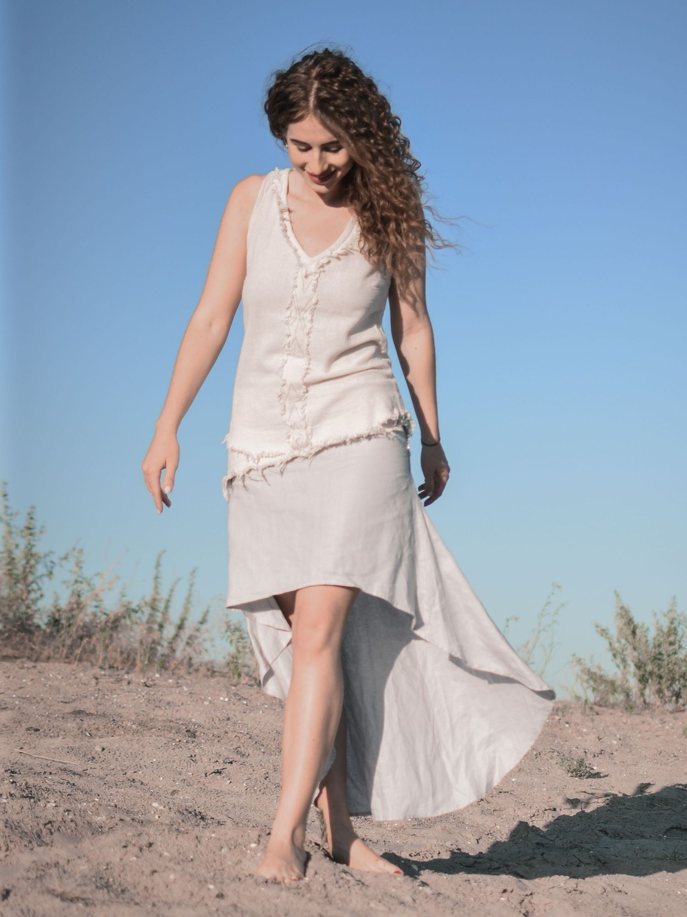 Юбка лен/шелк | Chintamani