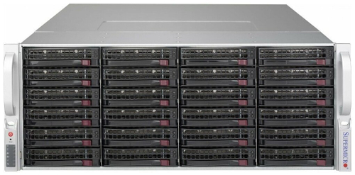 Сервер Supermicro SuperStorage 6049P-E1CR36L без процессора/без ОЗУ/без накопителей/количество отсеков 2.5" hot swap: 2/количество отсеков 3.5" hot swap: 36/2 x 1200 Вт/LAN 10 Гбит/c