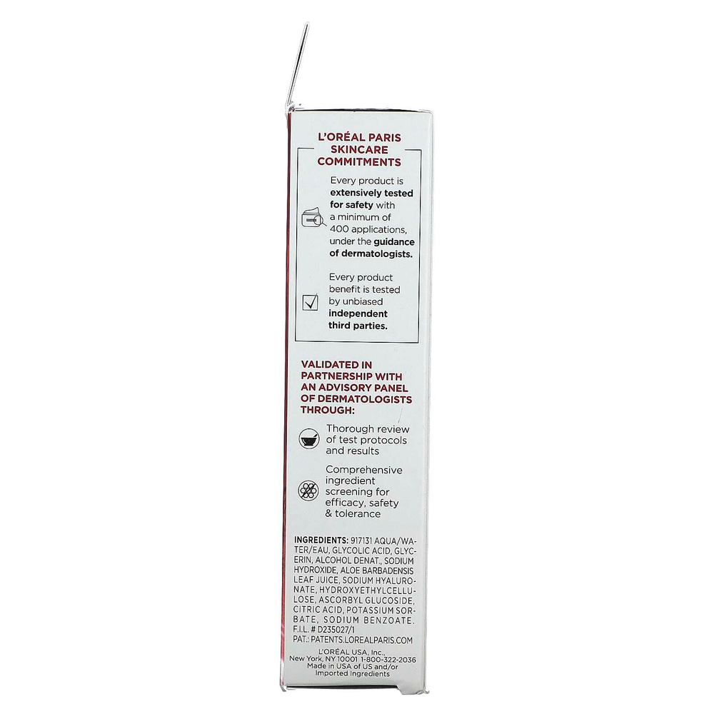L'Oréal, Revitalift Derm Intensives, сыворотка с 10% чистой гликолевой кислотой, без отдушек, 30 мл (1 жидк. унц.)