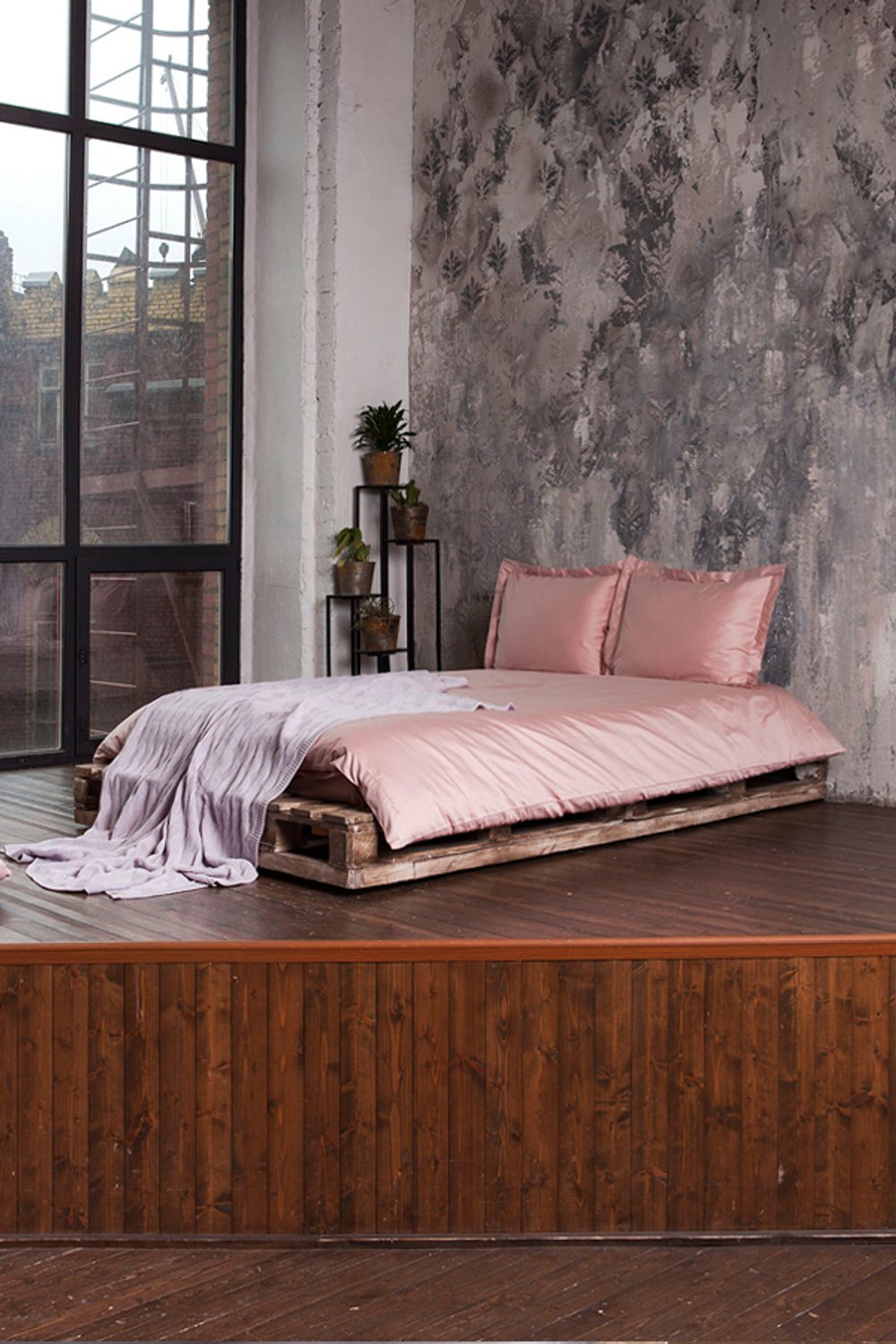 Постельное белье семейное Luxberry Daily Bedding розовая пудра