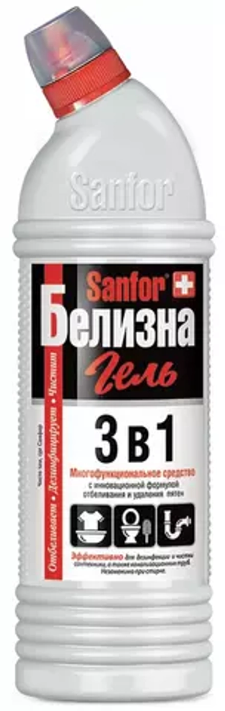 Средство для отбеливания и чистки тканей 500 мл , "Белизна" SANFOR 3в1