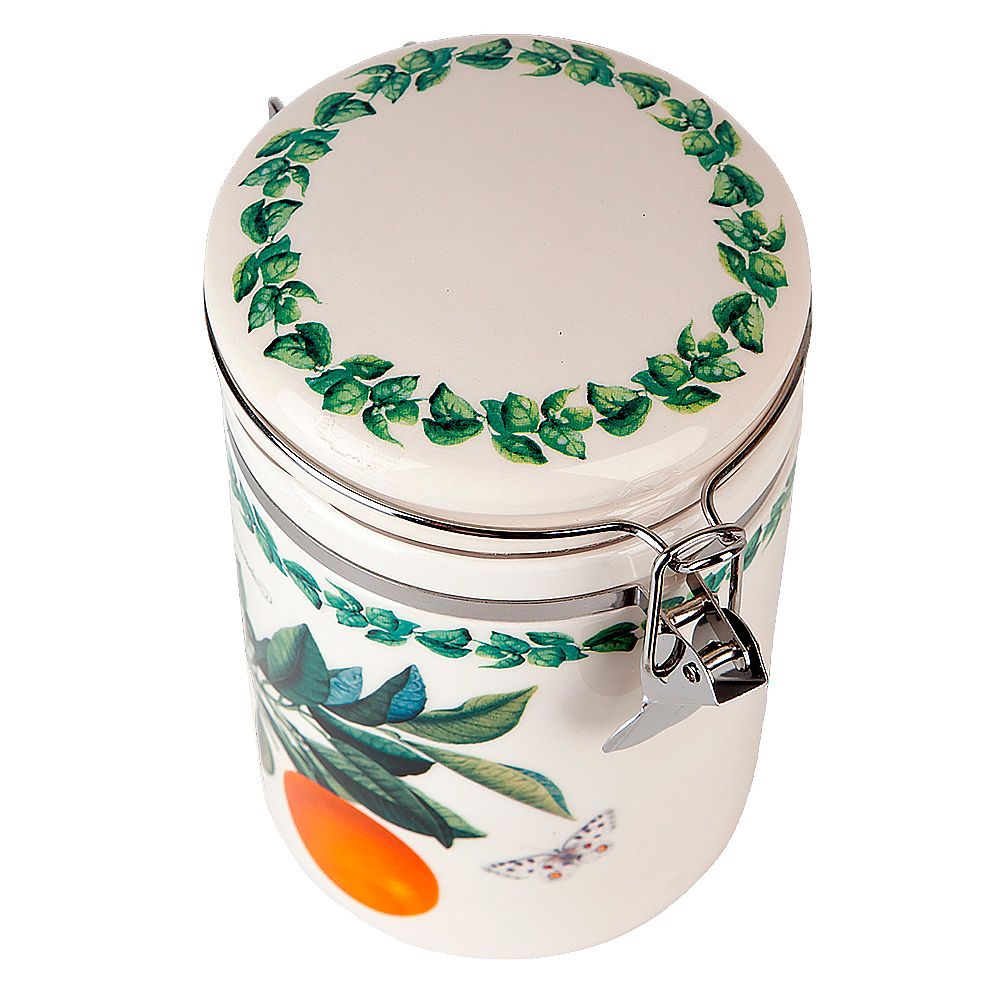 Банка для сыпучих продуктов(клипс)" " 15х10х16см v=800мл (керамика) (подарочная упаковка)